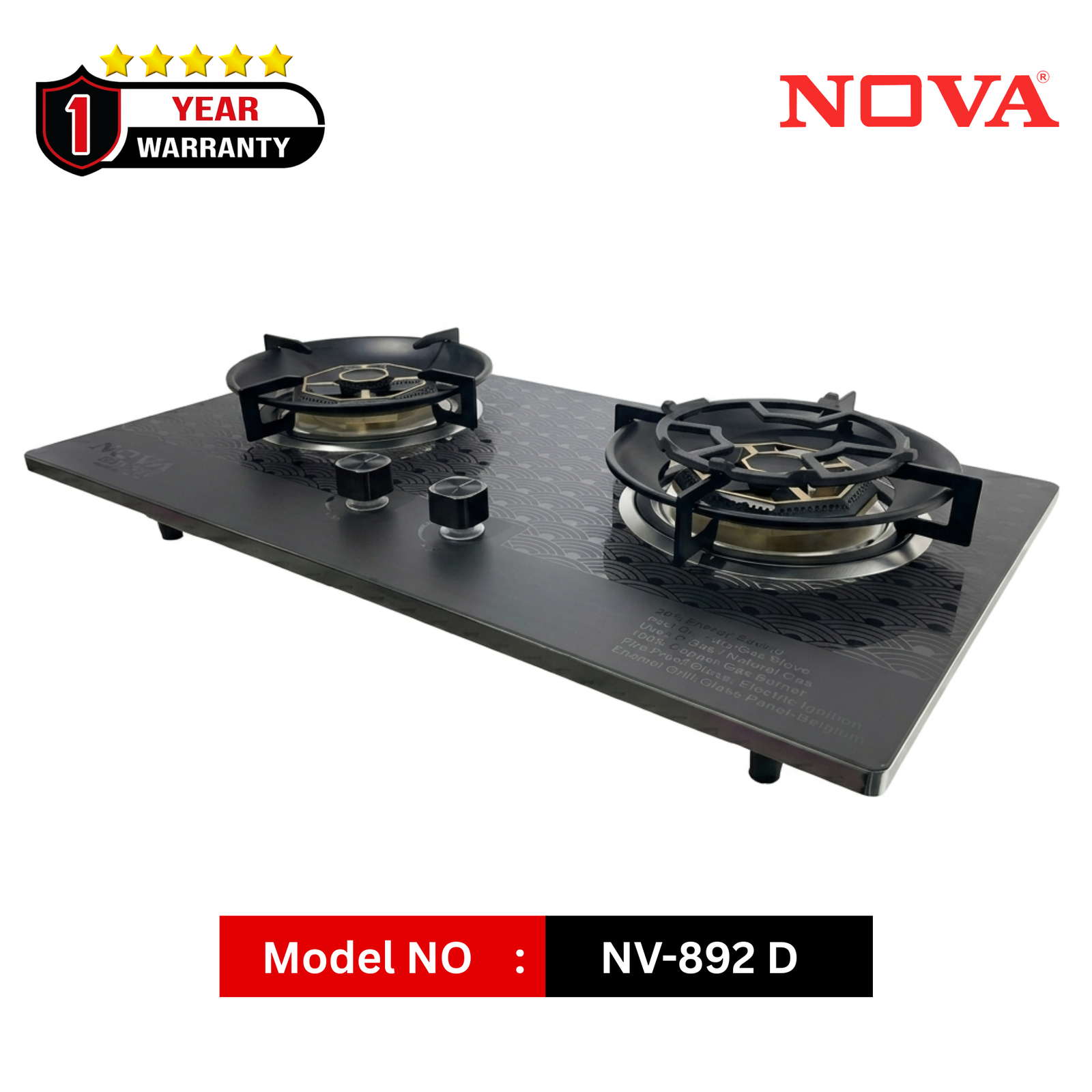 NOVA NV-892 D Double Burner Cabinet Gas Stove