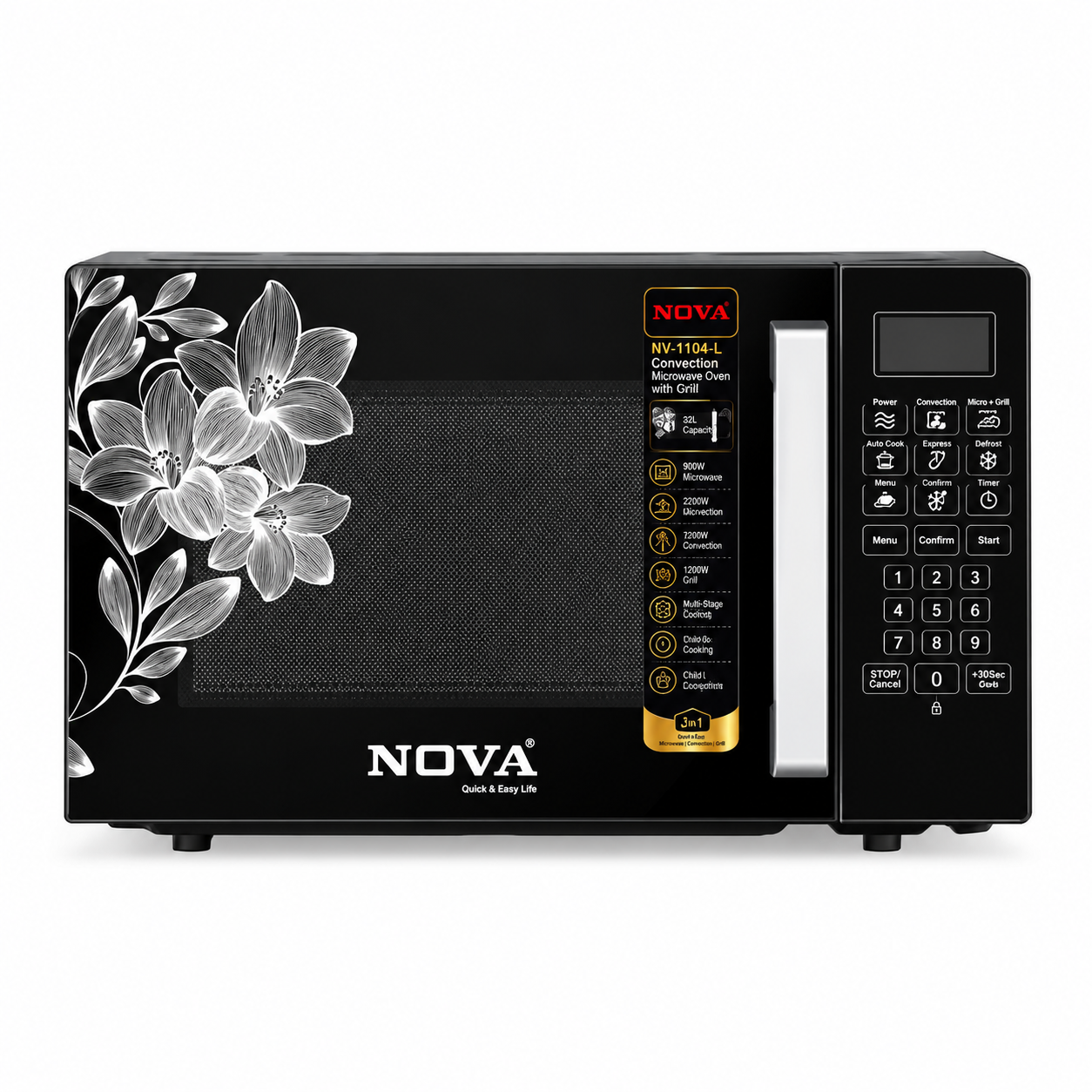 NOVA Convection Microwave Oven with Grill – NV-1104-L