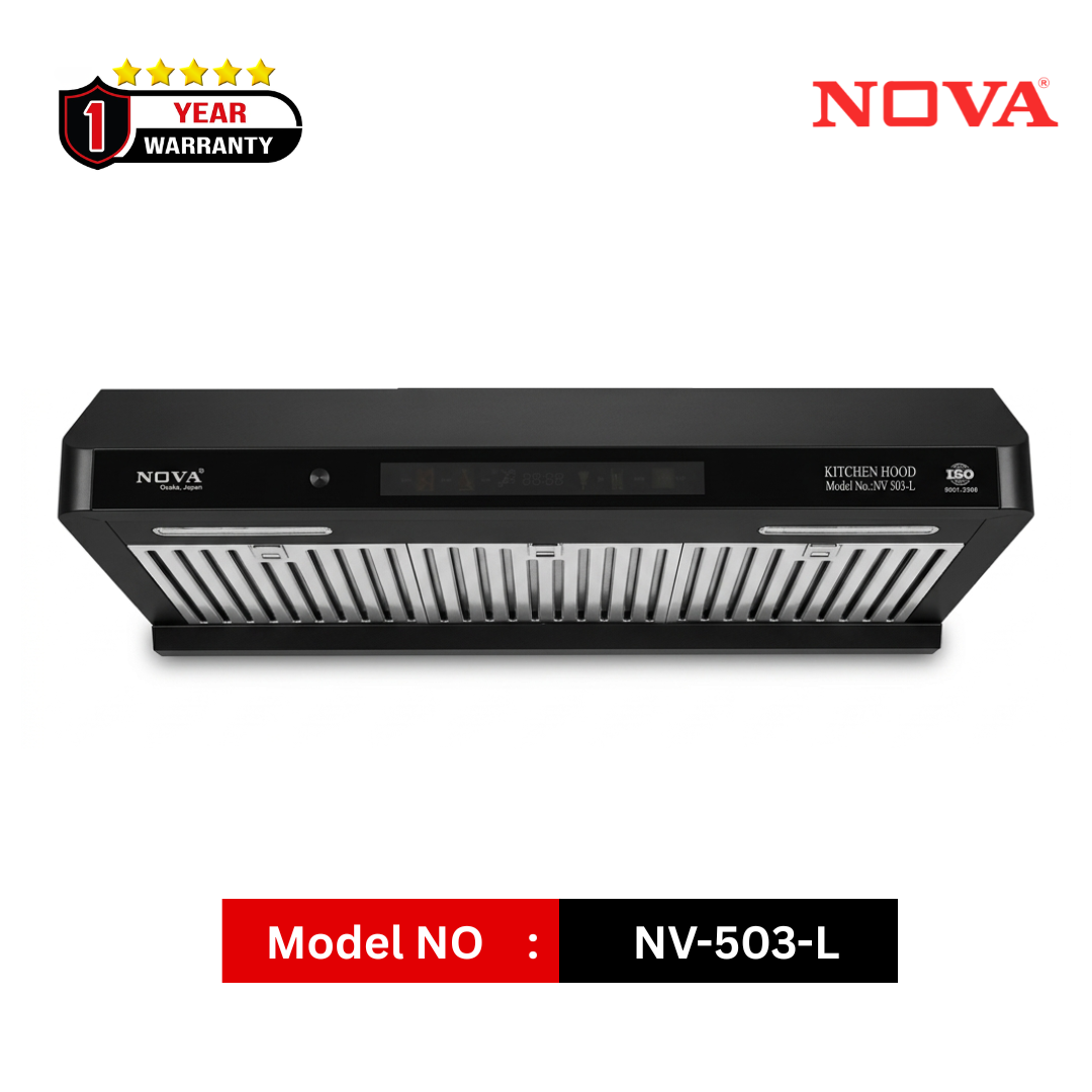 NOVA Kitchen Hood NV-503-L | Double Motor | Slim Design | Voice Control
