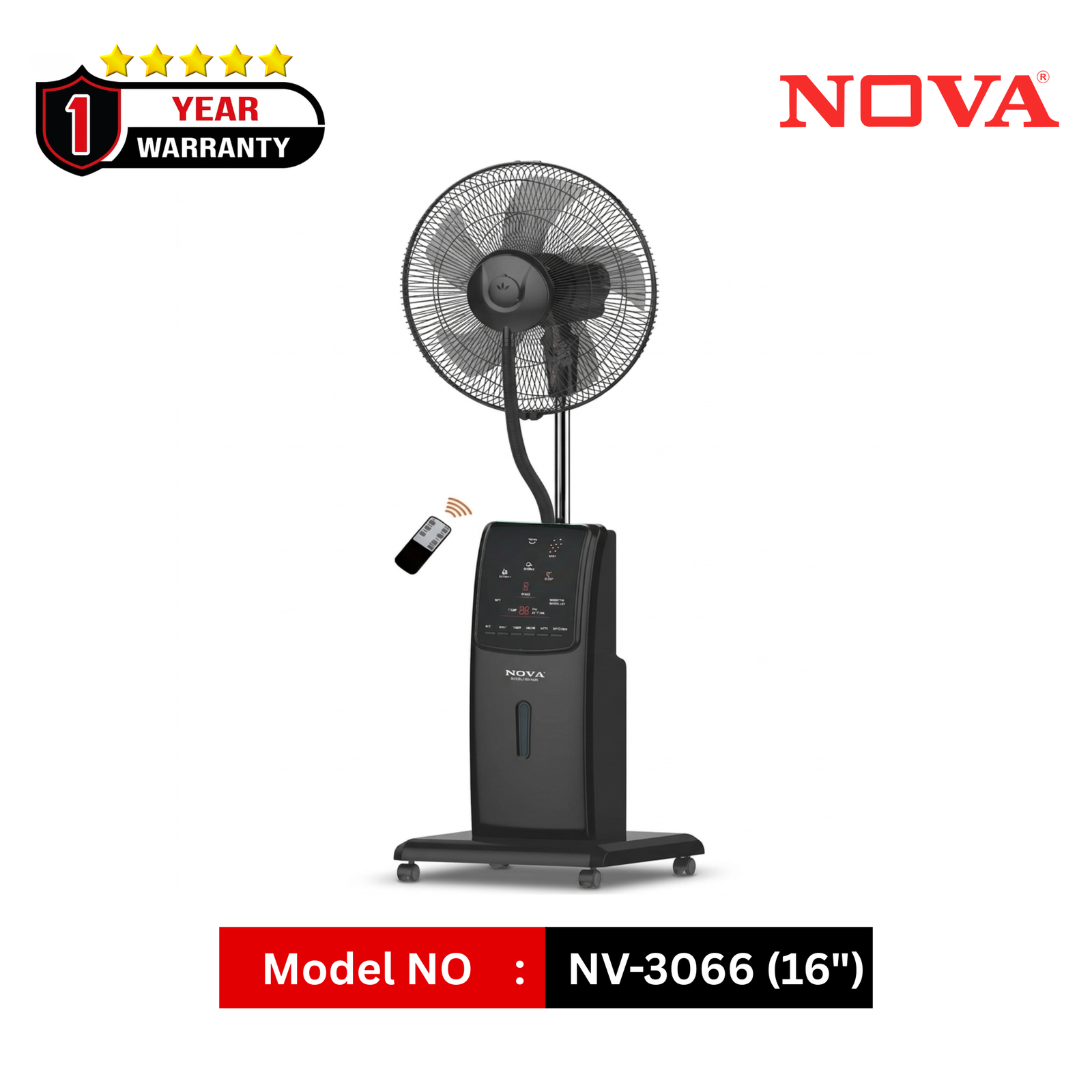 NOVA 16 Inch Rechargeable Mist Fan NV-3066