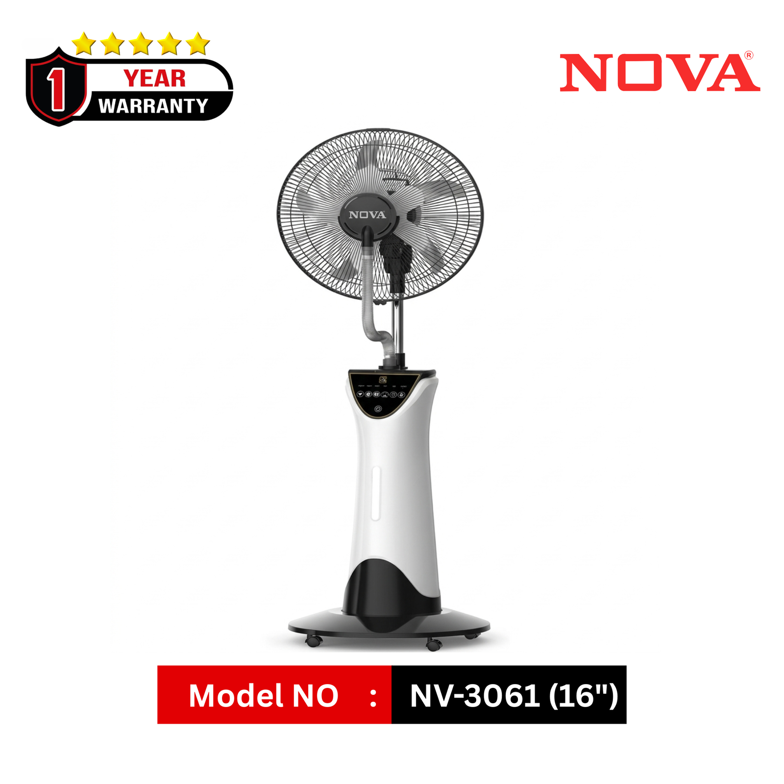 NOVA 16 Inch Rechargeable Mist Fan NV-3061