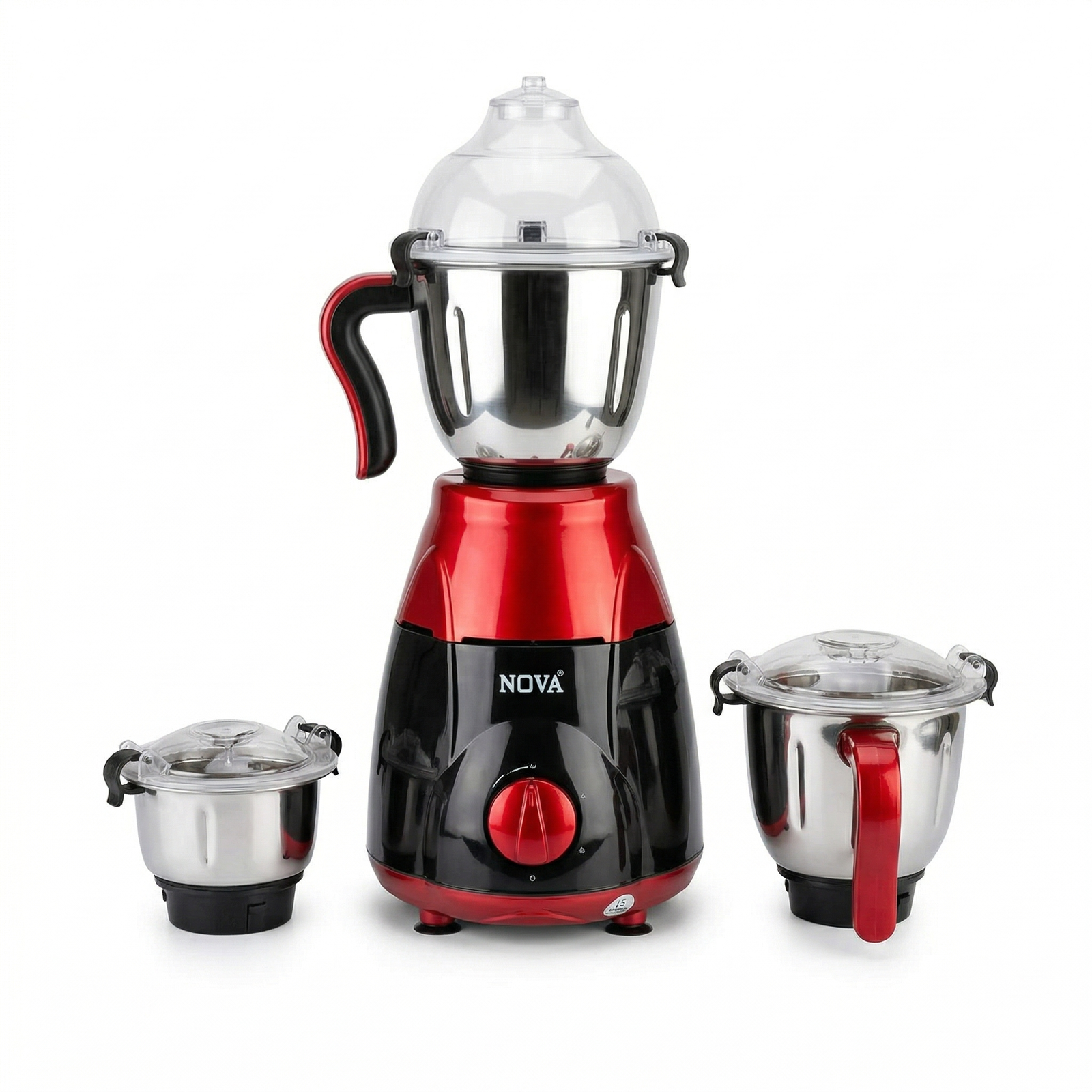NOVA Mixer Grinder NV-168-RV ।। 1350W 3-in-1 Heavy Duty Blender