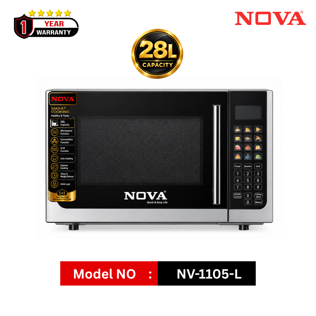 NOVA NV-1105-L 28L Microwave Oven with Grill