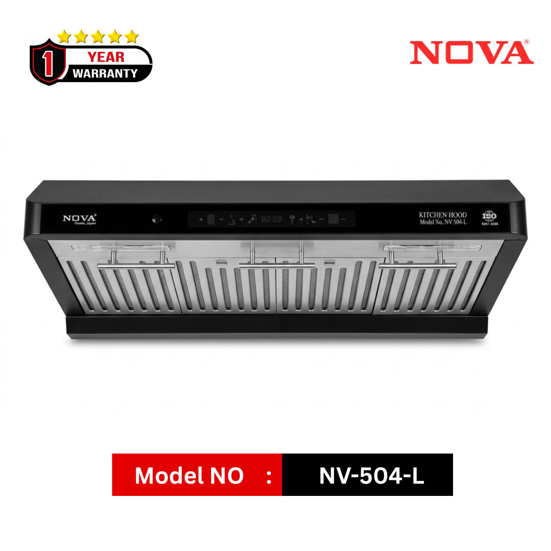 NOVA Kitchen Hood NV-504-L | Double Motor | Slim Design | Voice Control