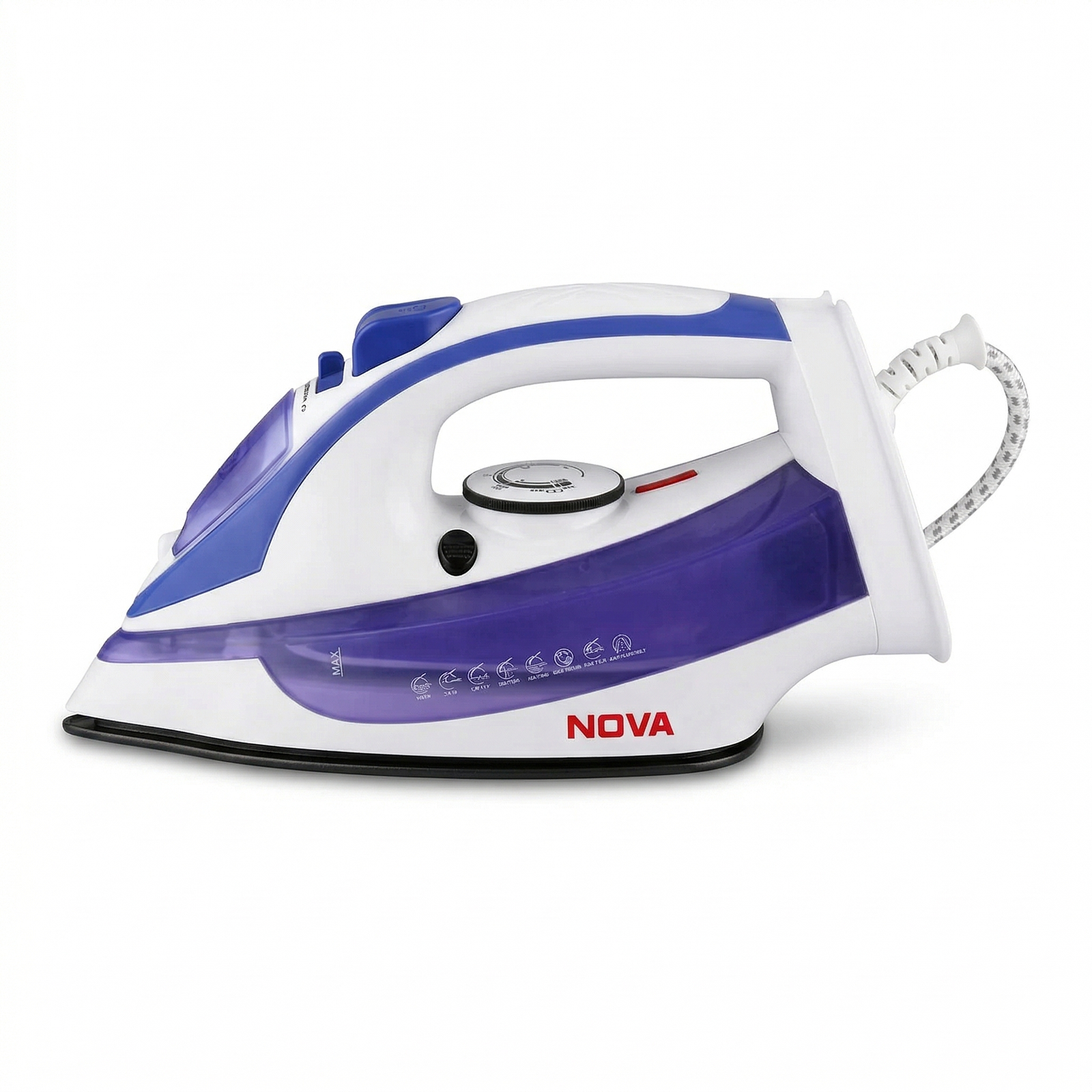 NOVA Steam Iron NV-1017 – 1000W Powerful Steam & Ceramic Plate Iron